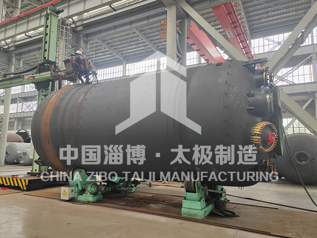 硬核過關！太極6萬升非標搪玻璃反應釜打壓測試圓滿達標